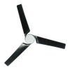Aspa de ventilador Airbena Black Half Roll Design con luz