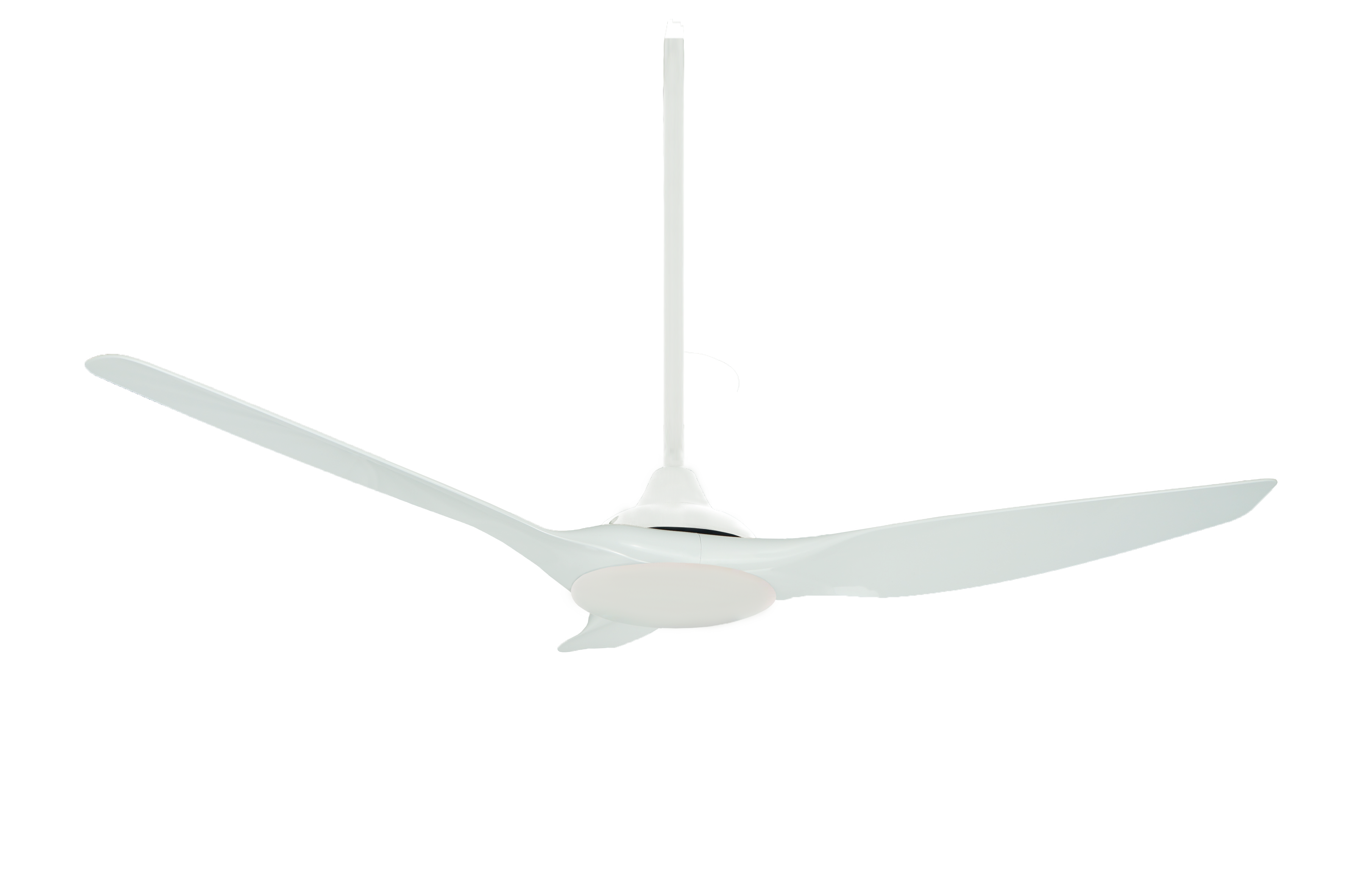 Ventilador de techo blanco DC LED de motor decorativo moderno