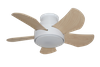 Ventiladores de techo de lámpara de estilo simple moderno Control remoto de tres colores